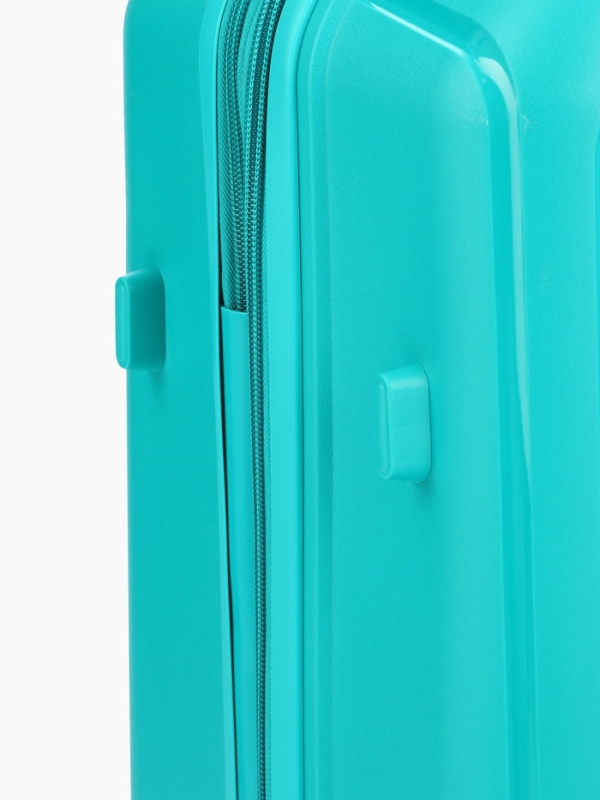 Чемодан 28 Чемодан 28", PP, 49*30*76, отд на молнии, код замок, 4 колеса, зеленый