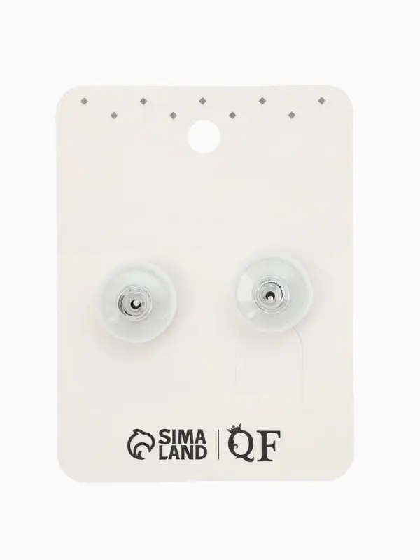 Серьги со стразами &laquo;Роскошь&raquo;, прямоугольник, зелёно-белые в серебре