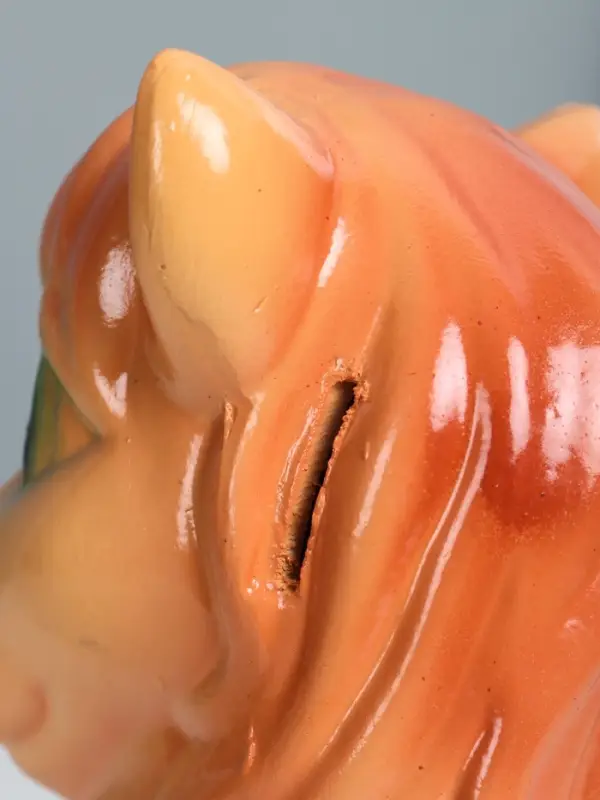 Копилка "Лошадка веселая" высота 27 см, коричневый