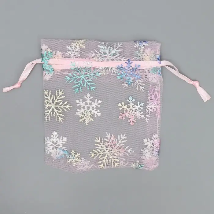 Мешочек подарочный органза «Нежность в Новом Году», голография, органза,10 х 12 см +/- 1.5 см Мешочек подарочный органза «Нежность в Новом Году», голография, органза,10 х 12 см +/- 1.5 см