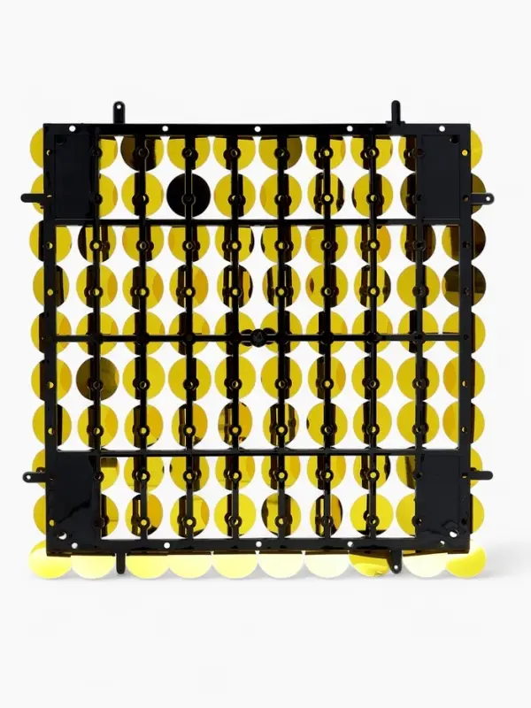 Панель с пайетками для фотозоны, круглые, 30&times;30 см, золотая