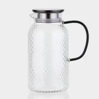 Кувшин Magistro &laquo;Богема. Соты&raquo;, 16&times;11&times;23 см, крышка-сито, стекло, прозрачный