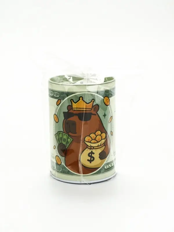 Копилка для денег &laquo;Банка. Капибара&raquo;, металл, 8&times;12 см