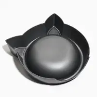 Миска &laquo;Кошачьи ушки&raquo;, 200 мл, 15&times;3.7 см, пластик, серая