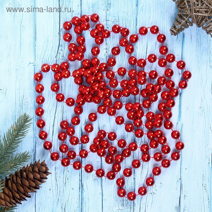 Бусы на ёлку 2,7 м Бусы на ёлку 2,7 м "Шарики" d-12 мм, микс