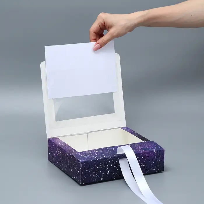 Коробка-фоторамка подарочная складная, упаковка, «Ты мой космос», 20 х 18 х 5 см Коробка-фоторамка подарочная складная, упаковка, «Ты мой космос», 20 х 18 х 5 см