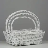 Набор корзин плетёных Danville, 3 шт., ива, белый