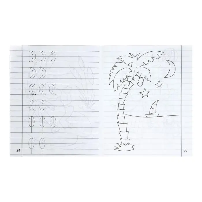 Рабочая тетрадь «Дошкольные прописи в линию», часть 1