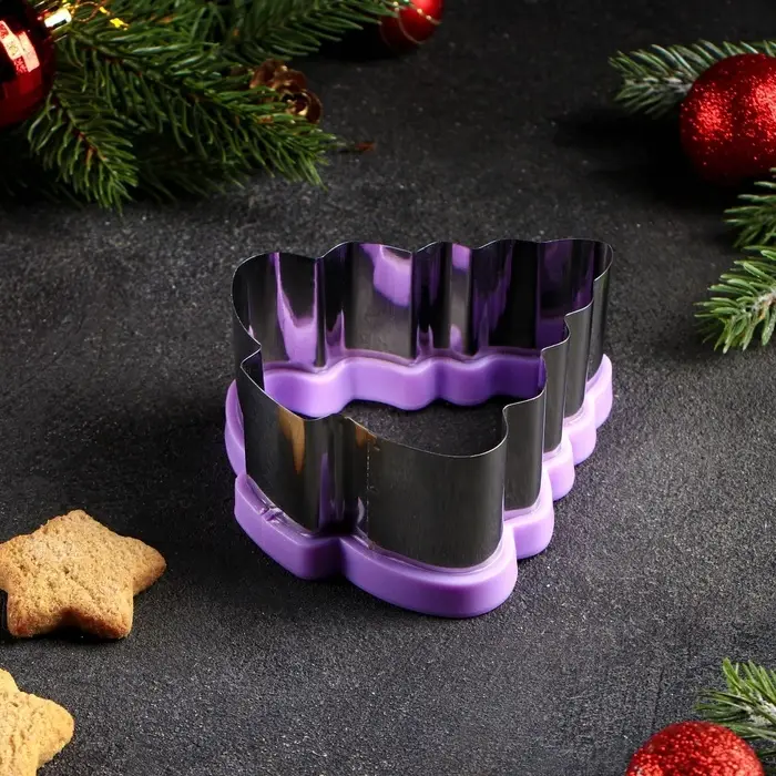 Форма для вырезания печенья Доляна «Ёлка», 9.7×5×10.7 см, МИКС Форма для вырезания печенья Доляна «Ёлка», 9.7×5×10.7 см, МИКС