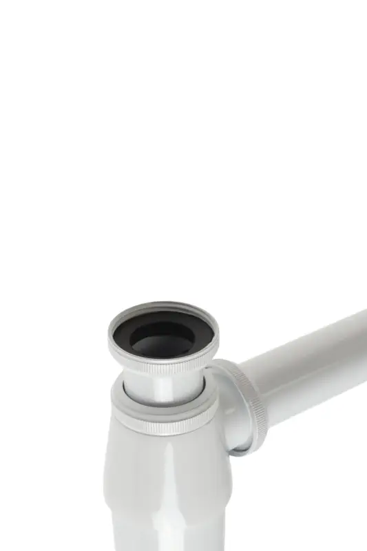 Сифон ZEIN engr, для раковины, бутылочный, 1 1/4" &times; 32 мм, цинк, белый