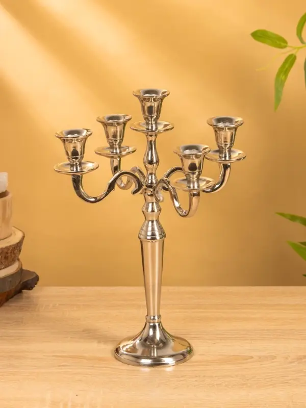 Подсвечник Подсвечник "Джания" на 5 свечей 18х23х33,5 см, алюминий