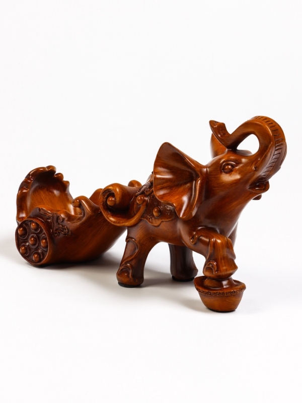 Подставка для бутылки  Подставка для бутылки "Слон" под дерево, 34х13х20см