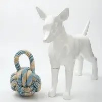 Игрушка для больших собак канатная &laquo;Огромный мяч с петлей&raquo;, до 25 см, до 340 г