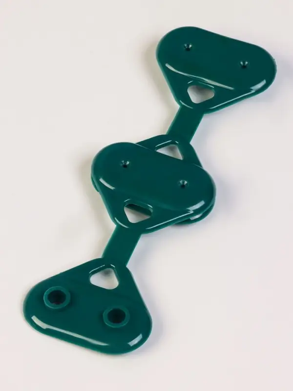 Клипса садовая &laquo;Трио&raquo;, для крепления затеняющей сетки, пластиковая, в наборе 20 шт., зелёная, Greengo