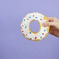 VETTA Игрушка для домашних животных, ПВХ, 13 см, пончик