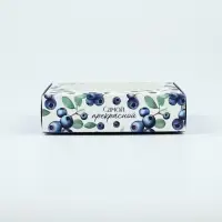 Коробка для макарун с низкими бортами «Ягоды», 11 х 11 х 3 см