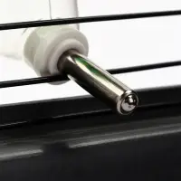 Поилка для грызунов, 60 мл, 12&times;4 см, с металлическим носиком, прозрачная, зелёное крепление