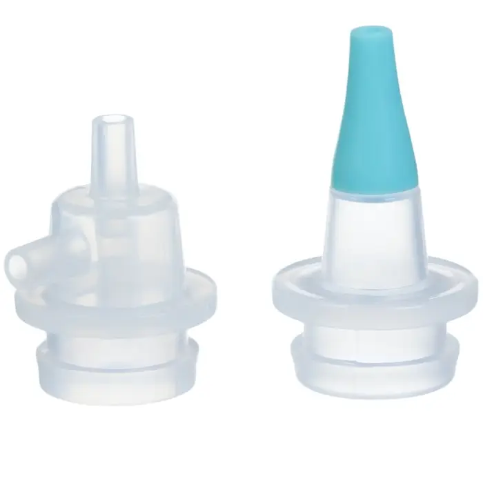 Детский назальный аспиратор с 2-мя сменными насадками, в контейнере, голубой