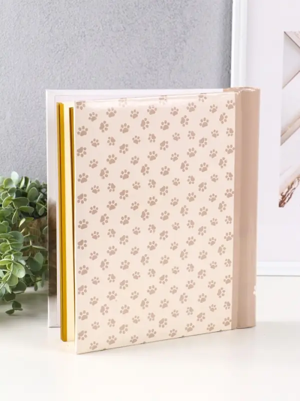 Фотоальбом 30 магнитных листов 23X28см, "Щенок",  пер-т внутр.спираль