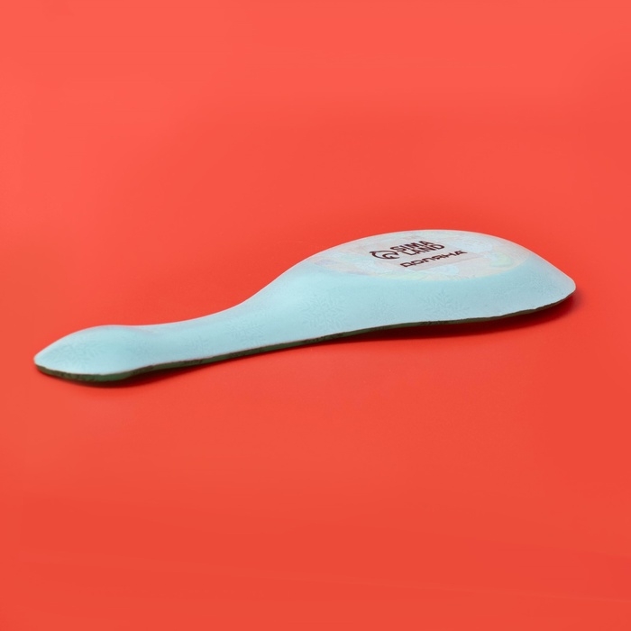 Подставка стеклянная под ложку Доляна «Счастливый Санта», 21×7,5 см, цвет зелёный Подставка стеклянная под ложку Доляна «Счастливый Санта», 21×7,5 см, цвет зелёный