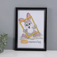 Фоторамка для фото 21&times;30 см Keep memories &laquo;Пиксель&raquo;, пластик, чёрный, (пластиковый экран)