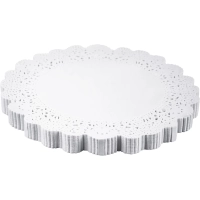 Салфетки ажурные AVIORA бумажные круглые D16см 250шт/уп