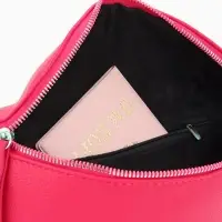 Сумка женская кросс-боди на молнии, 26&times;10&times;16 см, фуксия
