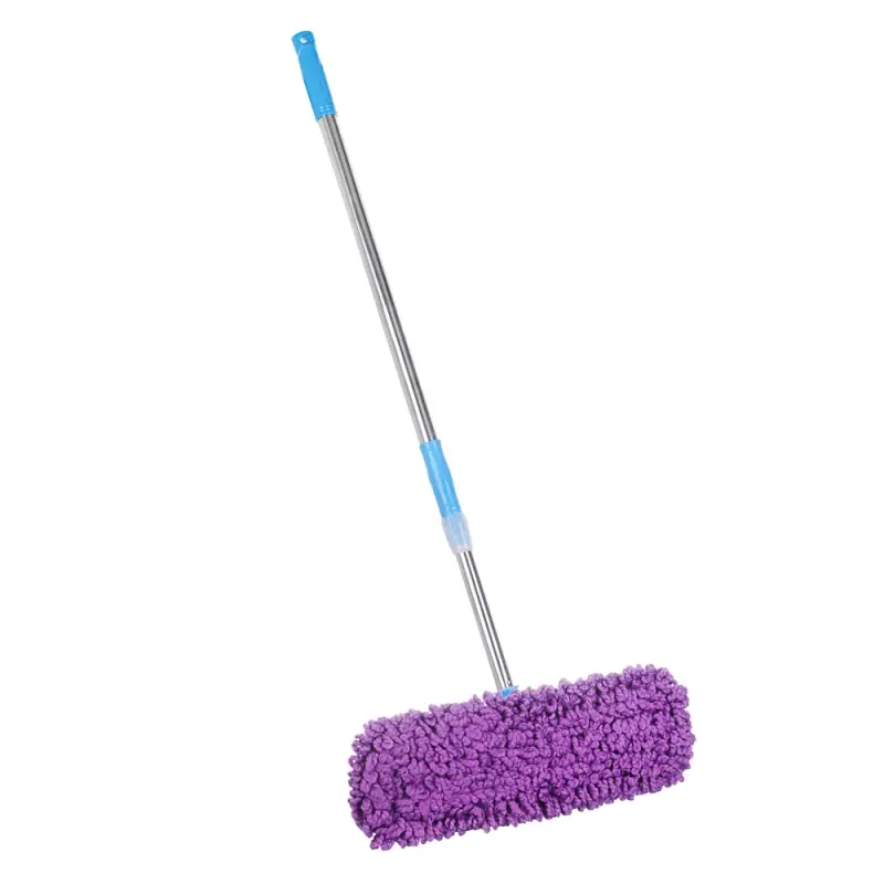 Швабра со смен.насадкой тм VETTA, насадка микрофибра 42х12 см, телеск.ручка 120см, сталь, пластик