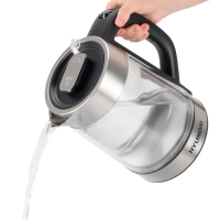 Чайник HYK-G4015 1,7л 2200Вт черный (стекло)