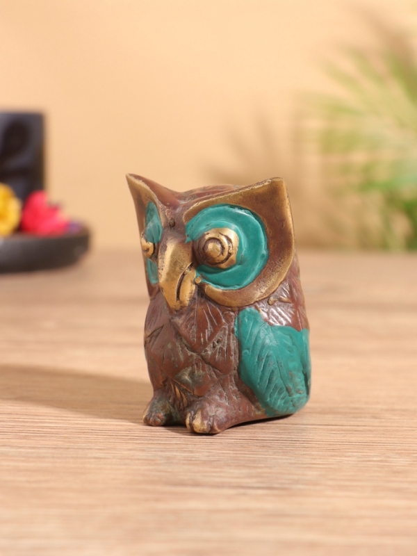 Сувенир бронза "Совёнок" 5х6х6 см