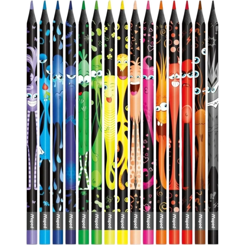 Набор для рисования Maped COLOR'PEPS MONSTER:12 флом,15 пласт.цв.кар,984718