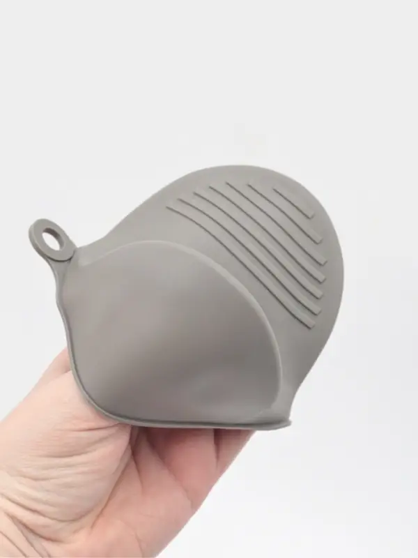 Прихватки кухонные, набор 2 шт., 9&times;4.5&times;7.5 см, силикон, серые