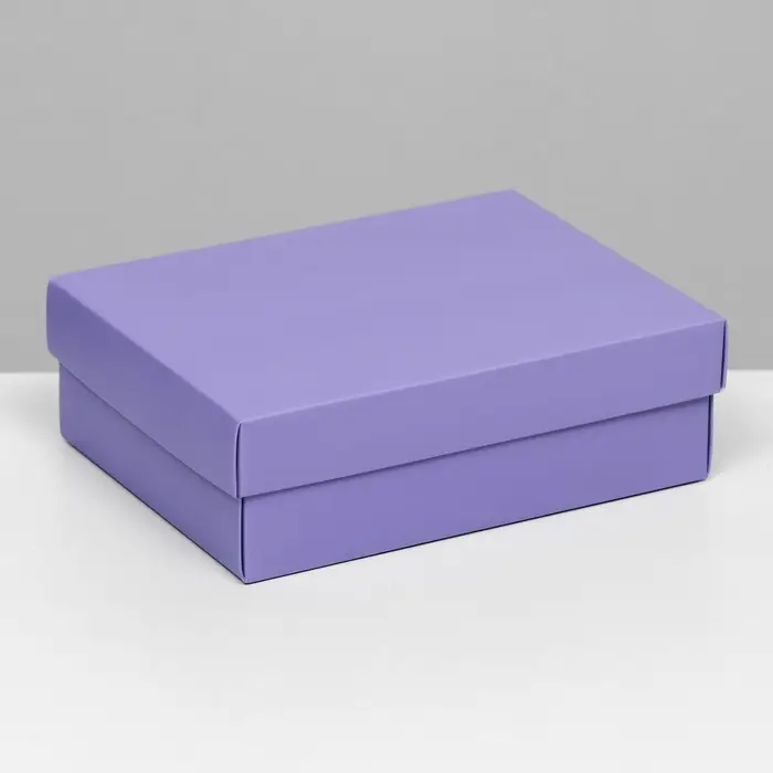 Коробка подарочная складная, упаковка, крышка - дно, сиреневая, 16.5×12.5×5.2 см Коробка подарочная складная, упаковка, крышка - дно, сиреневая, 16.5×12.5×5.2 см