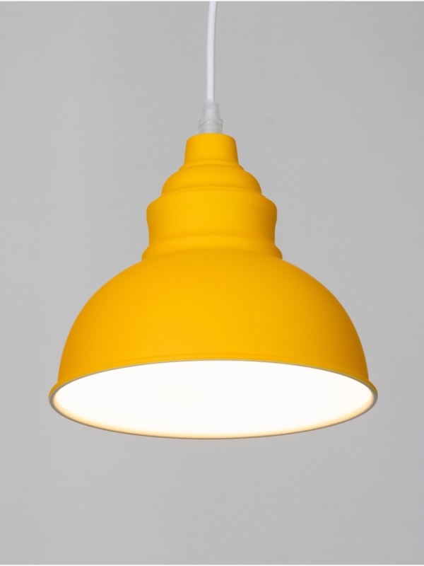 Светильник Paul 1х40Вт Е27 пр-1м лимонный 20х20х17,5см Светильник Paul 1х40Вт Е27 пр-1м лимонный 20х20х17,5см