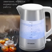 Чайник HYK-P4025 1,9л 2200Вт белый (пластик)
