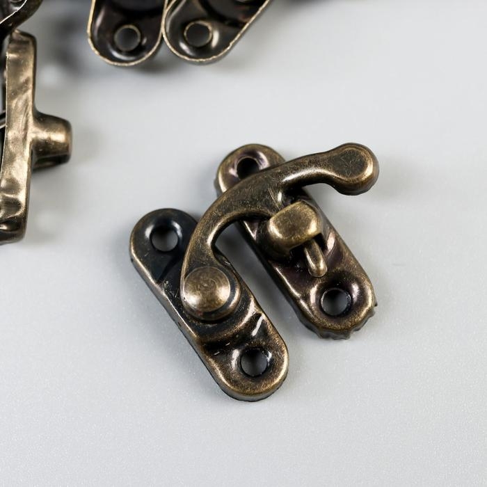 Замок металл для шкатулки Замок металл для шкатулки "Классика" (набор 10 шт) 2,4х2,2х0,5 см