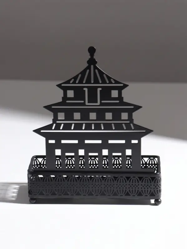 Подставка для мелочей металл &laquo;Дворец&raquo;, чёрный, 6.3&times;14.5&times;18.5 см