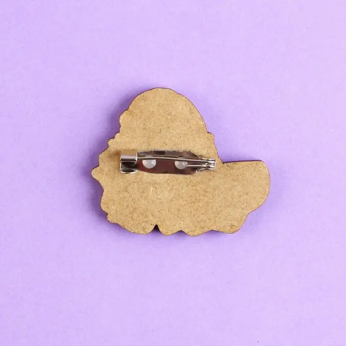 Значок деревянный «Wednesday», 3,5 х 3,6 см Значок деревянный «Wednesday», 3,5 х 3,6 см