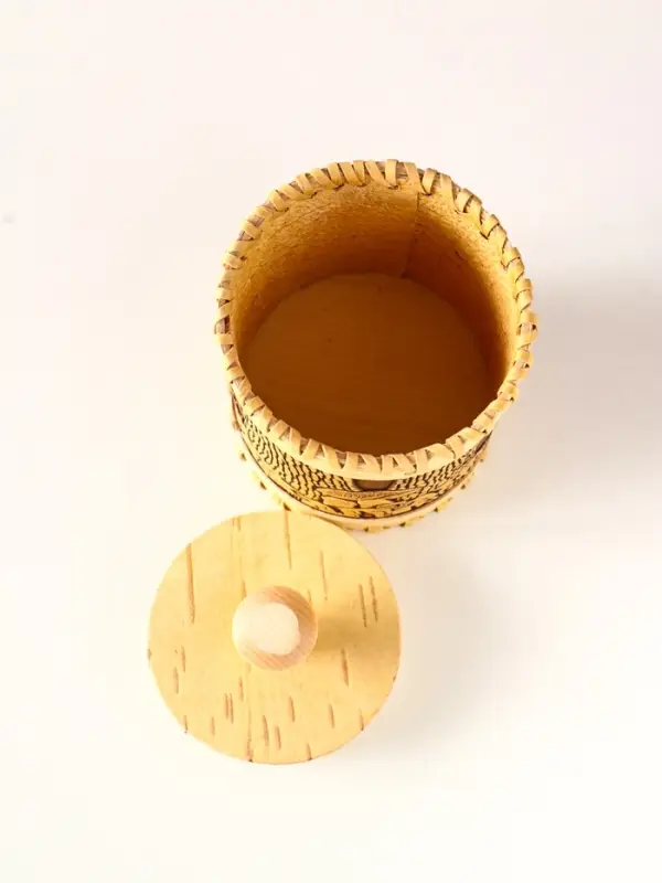 Туес шитый Туес шитый "Осень" , D9 смхH(с хватком)14см, береста