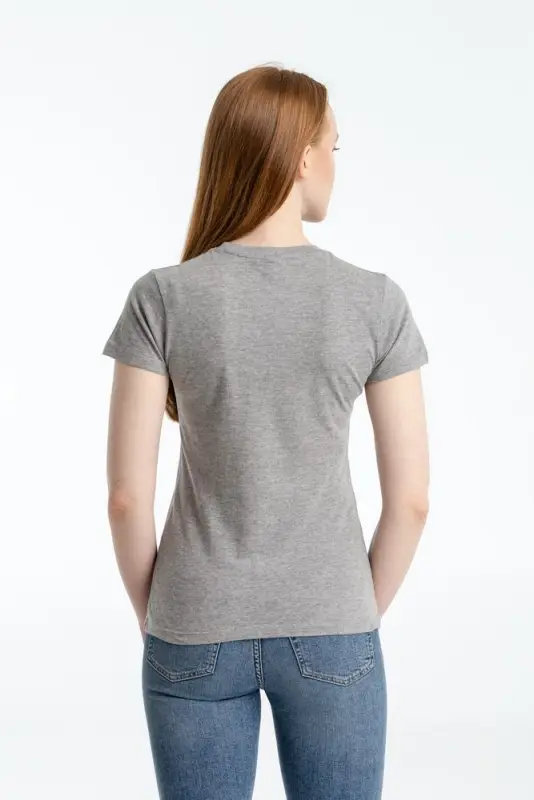 Футболка женская «Ты у меня вот здесь», серый меланж, размер M Футболка женская «Ты у меня вот здесь», серый меланж, размер M