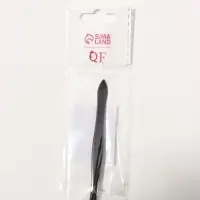 Пинцет прямой, узкий, 8.5 см, чёрный