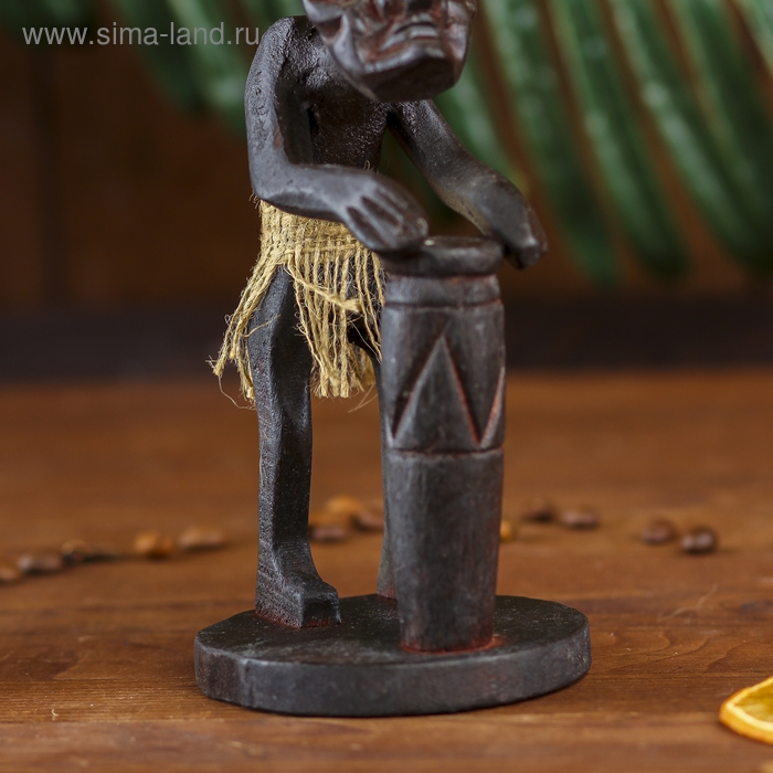 Сувенир «Абориген-барабанщик», 21×7×7 см, дерево Сувенир «Абориген-барабанщик», 21×7×7 см, дерево