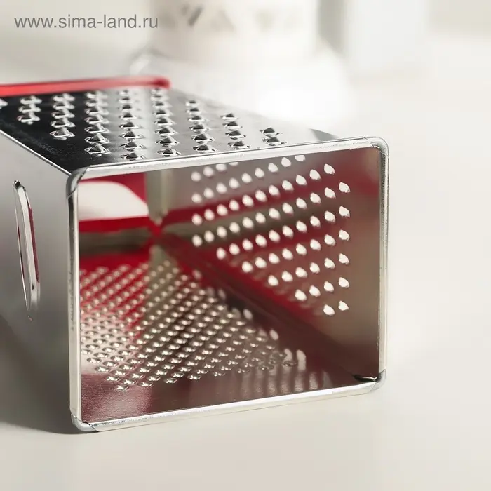 Тёрка с контейнером КВАРЦ &laquo;Универсал&raquo;, 4 грани, 450 мл, 27&times;12 см, металл, МИКС