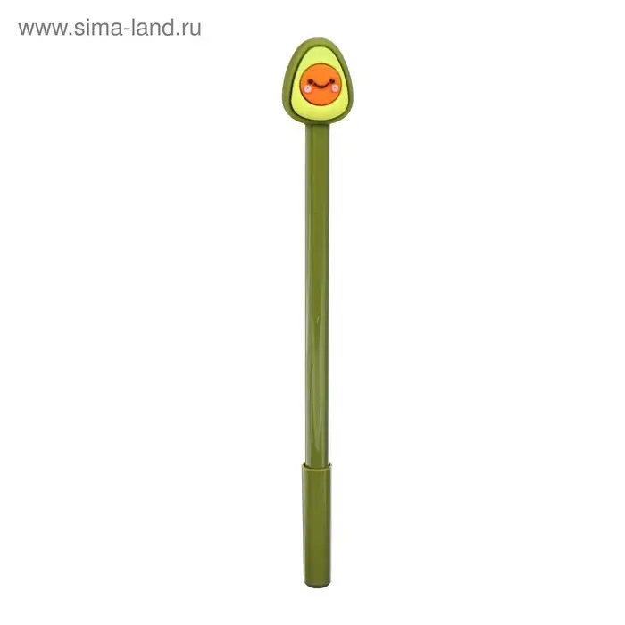 Ручка-прикол Calligrata &laquo;Авокадо&raquo;, синий стержень, гелевая