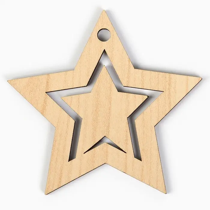 Ёлочная игрушка новогодняя «Звёздочка», на Новый год, 7,4 х 7,1 см Ёлочная игрушка новогодняя «Звёздочка», на Новый год, 7,4 х 7,1 см