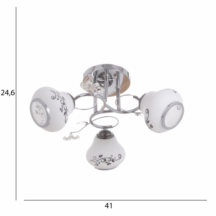 Люстра Люстра "Адена" 3х40Вт Е27 Хром МОДЕЛЬ: 2612380