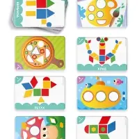 Настольная игра &laquo;Весёлые фигуры&raquo;, развивающая, 55 карт, 3+