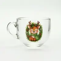Кружка стеклянная новогодняя &laquo;Оленёнок&raquo;, 500 мл
