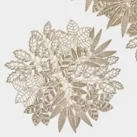 Салфетки сервировочные Доляна Ashberry, 38&times;38 см, 4 шт., золото