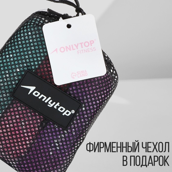 Набор из 3 петель для фитнеса ONLYTOP: нагрузка 18, 27, 36 кг, 204х4 см Набор из 3 петель для фитнеса ONLYTOP: нагрузка 18, 27, 36 кг, 204х4 см
